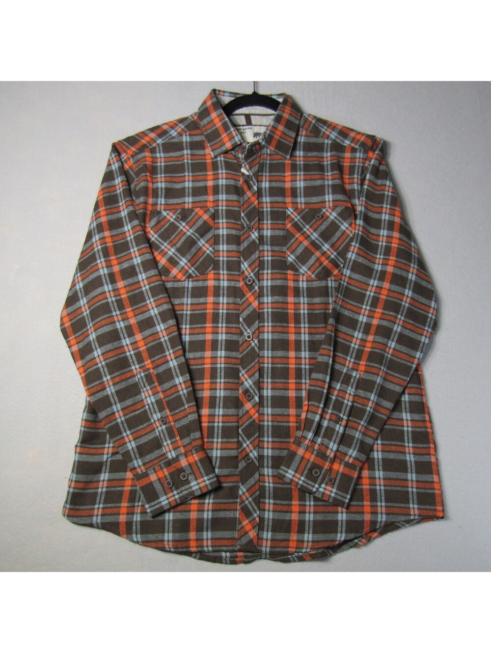 NWT Black Bear Mountain CO. Plaid LS Shirt Men's M Walnut